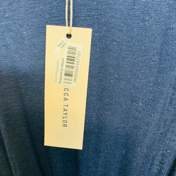 Rebecca Taylor Navy Blue Jersey Blouson Dress Sz Small - Picture 11 of 14